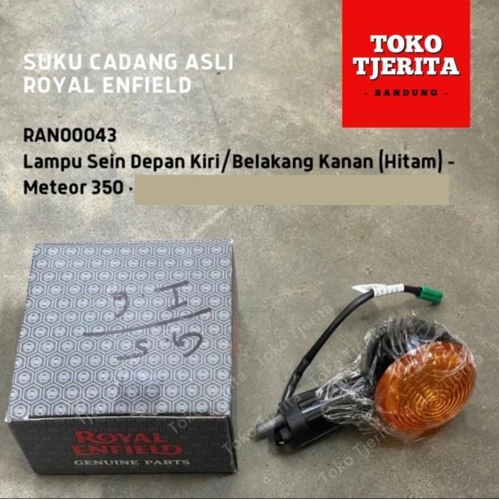 Lampu Sein Hitam (1 Buah) Meteor 350 Depan Belakang RAN00043 RAN00044 - Royal Enfield ASLI