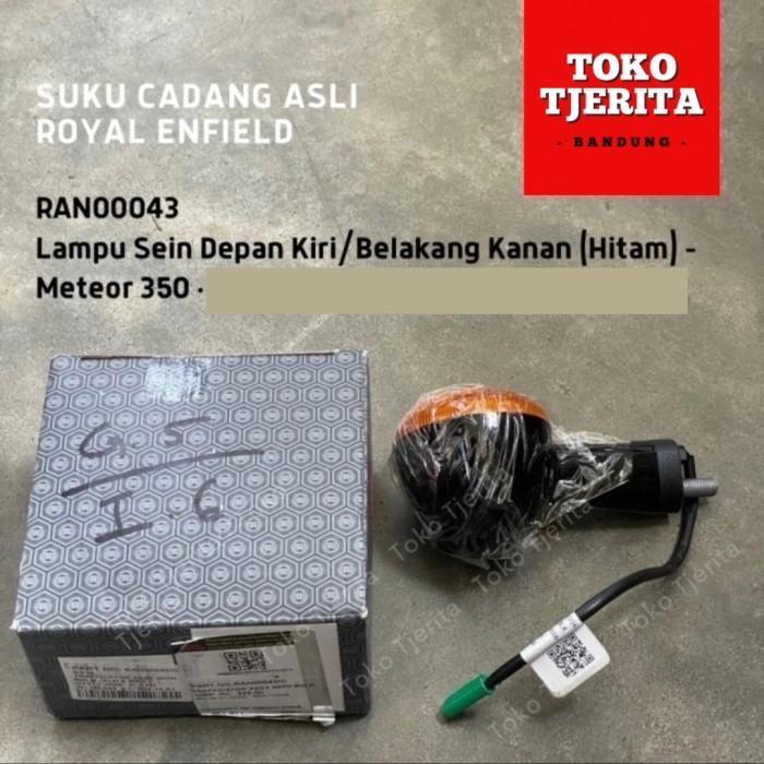 Lampu Sein Hitam (1 Buah) Meteor 350 Depan Belakang RAN00043 RAN00044 - Royal Enfield ASLI