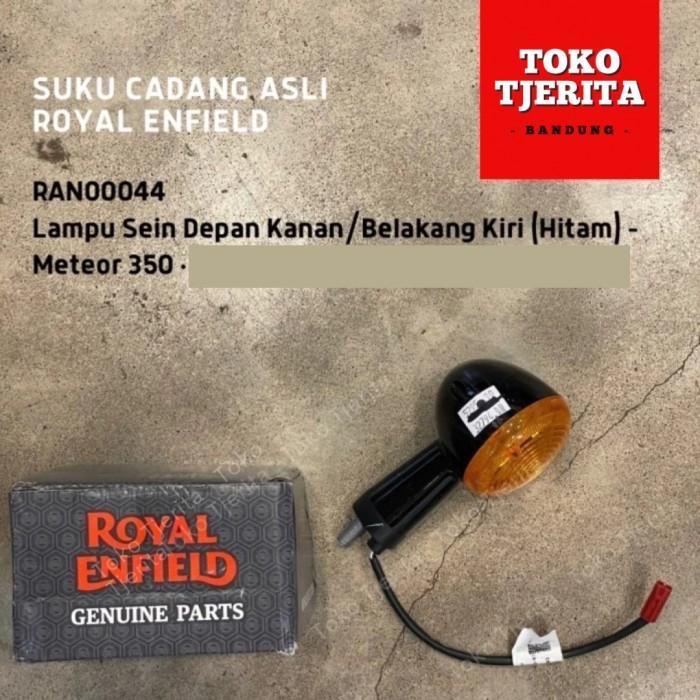 Lampu Sein Hitam (1 Buah) Meteor 350 Depan Belakang RAN00043 RAN00044 - Royal Enfield ASLI