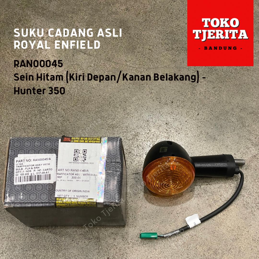 Lampu Sein Hitam (1 Buah) Hunter 350 RAN00045 RAN00046 - Royal Enfield ASLI