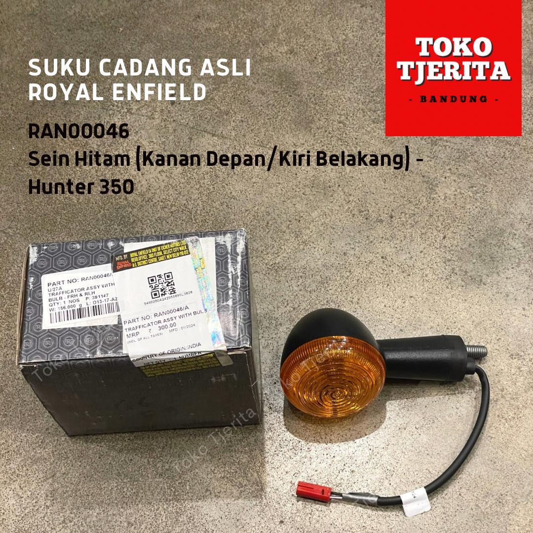 Lampu Sein Hitam (1 Buah) Hunter 350 RAN00045 RAN00046 - Royal Enfield ASLI