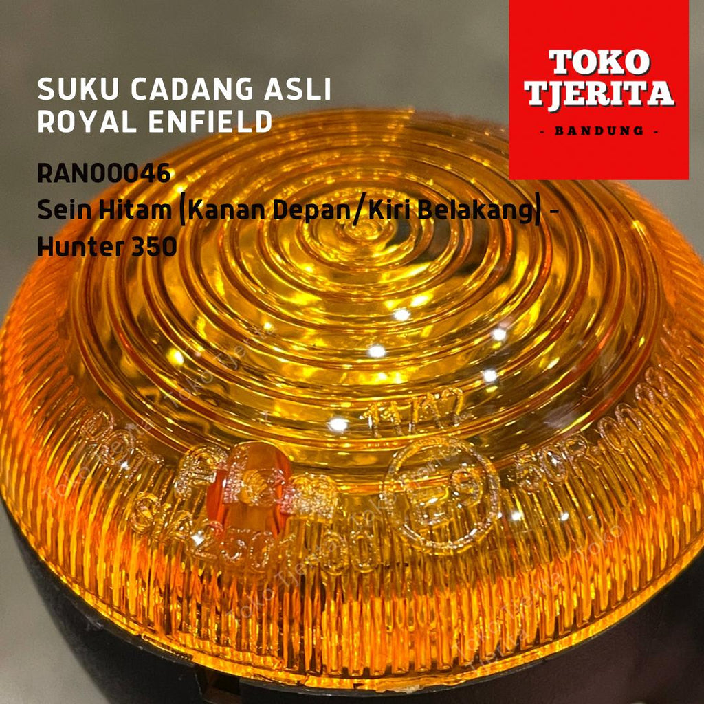 Lampu Sein Hitam (1 Buah) Hunter 350 RAN00045 RAN00046 - Royal Enfield ASLI