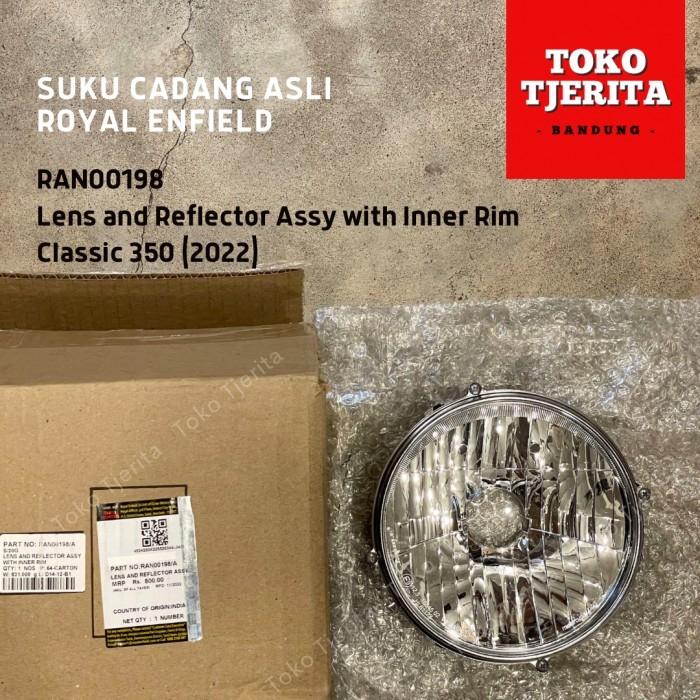 Reflektor dan Kaca Lampu Classic Reborn 350 RAN00198 - Royal Enfield ASLI