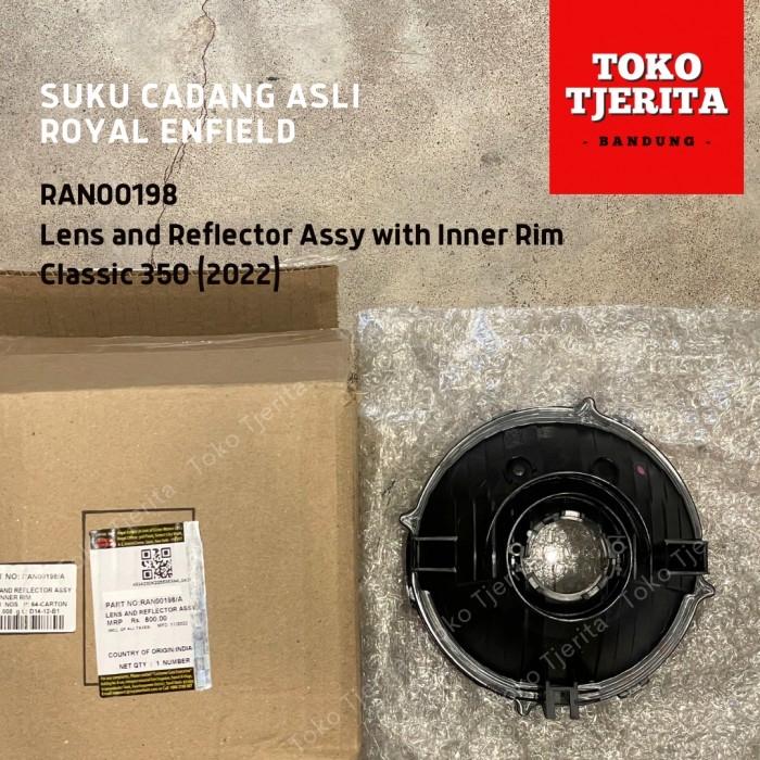 Reflektor dan Kaca Lampu Classic Reborn 350 RAN00198 - Royal Enfield ASLI