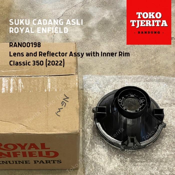 Reflektor dan Kaca Lampu Classic Reborn 350 RAN00198 - Royal Enfield ASLI