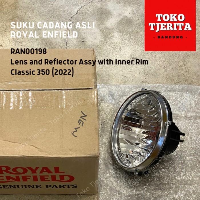 Reflektor dan Kaca Lampu Classic Reborn 350 RAN00198 - Royal Enfield ASLI