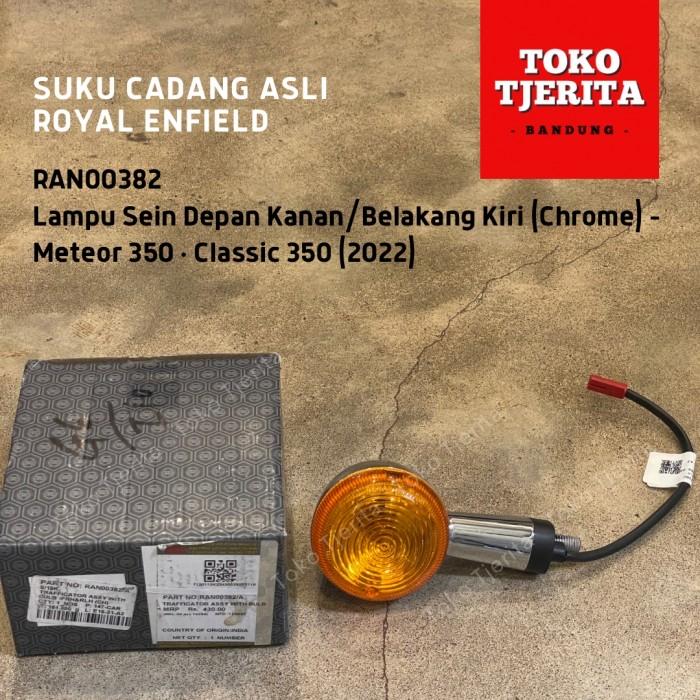 Lampu Sein Chrome (1 Buah) Meteor 350 Depan Belakang Classic 350 Belakang - Royal Enfield ASLI