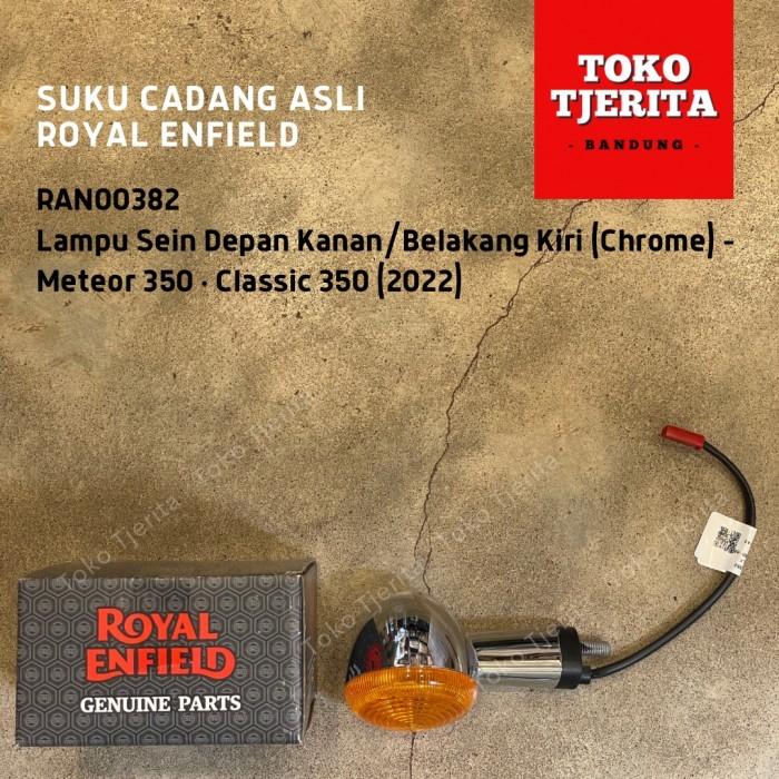 Lampu Sein Chrome (1 Buah) Meteor 350 Depan Belakang Classic 350 Belakang - Royal Enfield ASLI