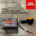 Lampu Sein Hitam (1 Buah) Classic 350 Reborn - Royal Enfield ASLI