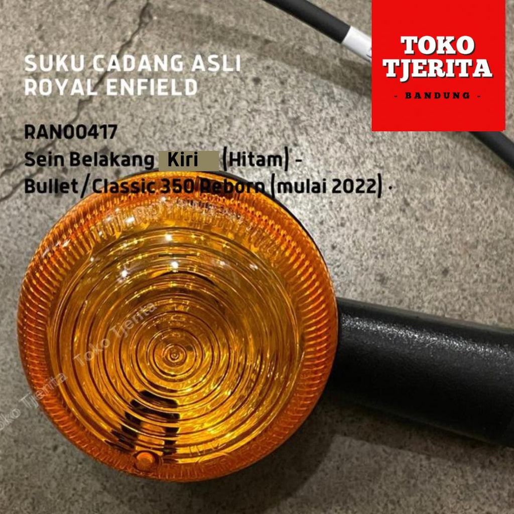 Lampu Sein Hitam (1 Buah) Classic 350 Reborn - Royal Enfield ASLI