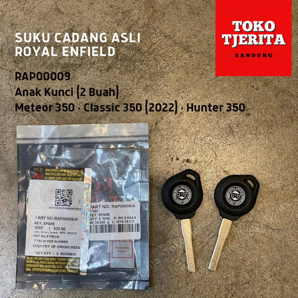 Anak Kunci (2 Buah) Meteor 350 Classic Reborn RAP00009 - Royal Enfield