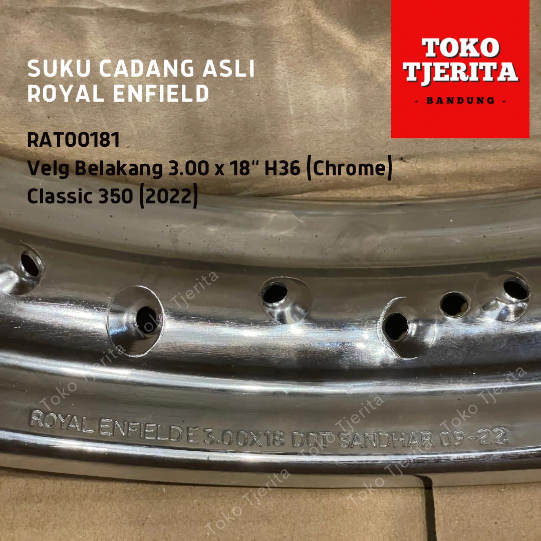Velg Belakang 18" Chrome Classic Reborn RAT00181 - Royal Enfield ASLI
