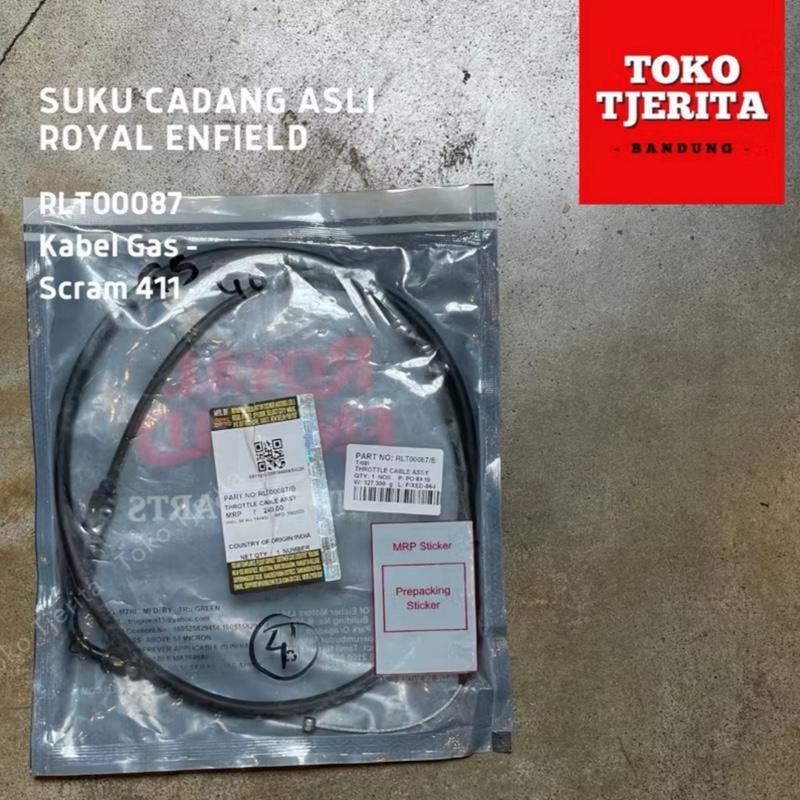 Kabel Gas Himalayan 411 Euro 5 Scram 411 RLT00087 - Royal Enfield (ASLI)