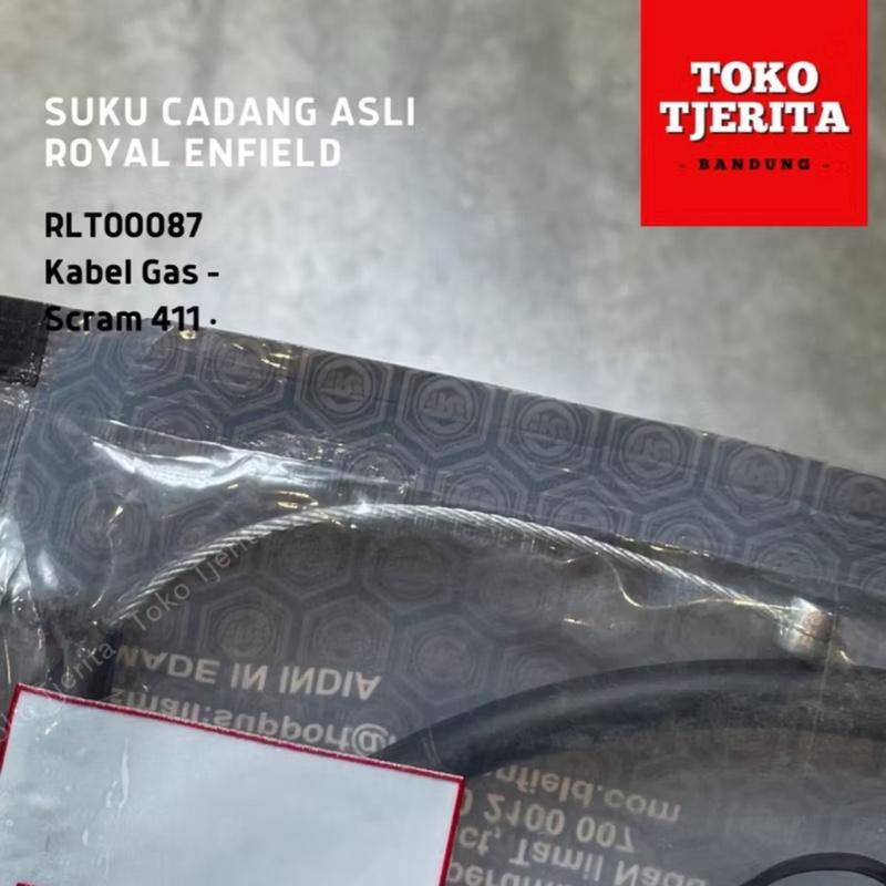 Kabel Gas Himalayan 411 Euro 5 Scram 411 RLT00087 - Royal Enfield (ASLI)