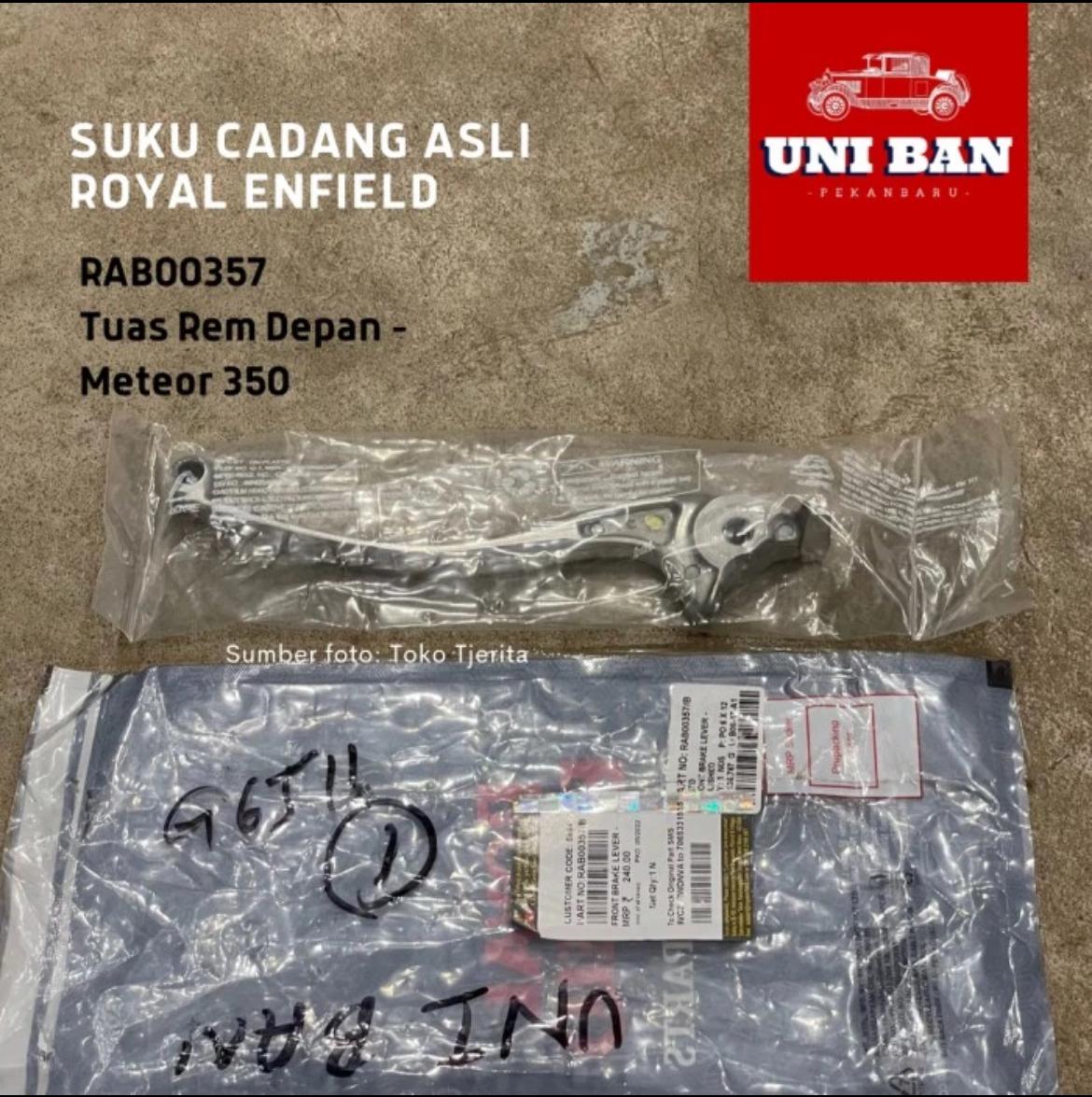 Brake Lever Tuas Rem RAB00357 Meteor 350 Classic Reborn - Royal Enfield ASLI