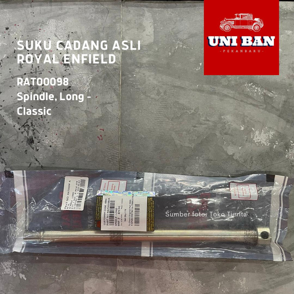 Poros Panjang Classic RAT00098 Spindle - Royal Enfield ASLI