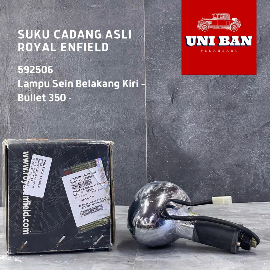 Lampu Sein (1 Buah) Mika Bening Bullet 350 - Royal Enfield ASLI