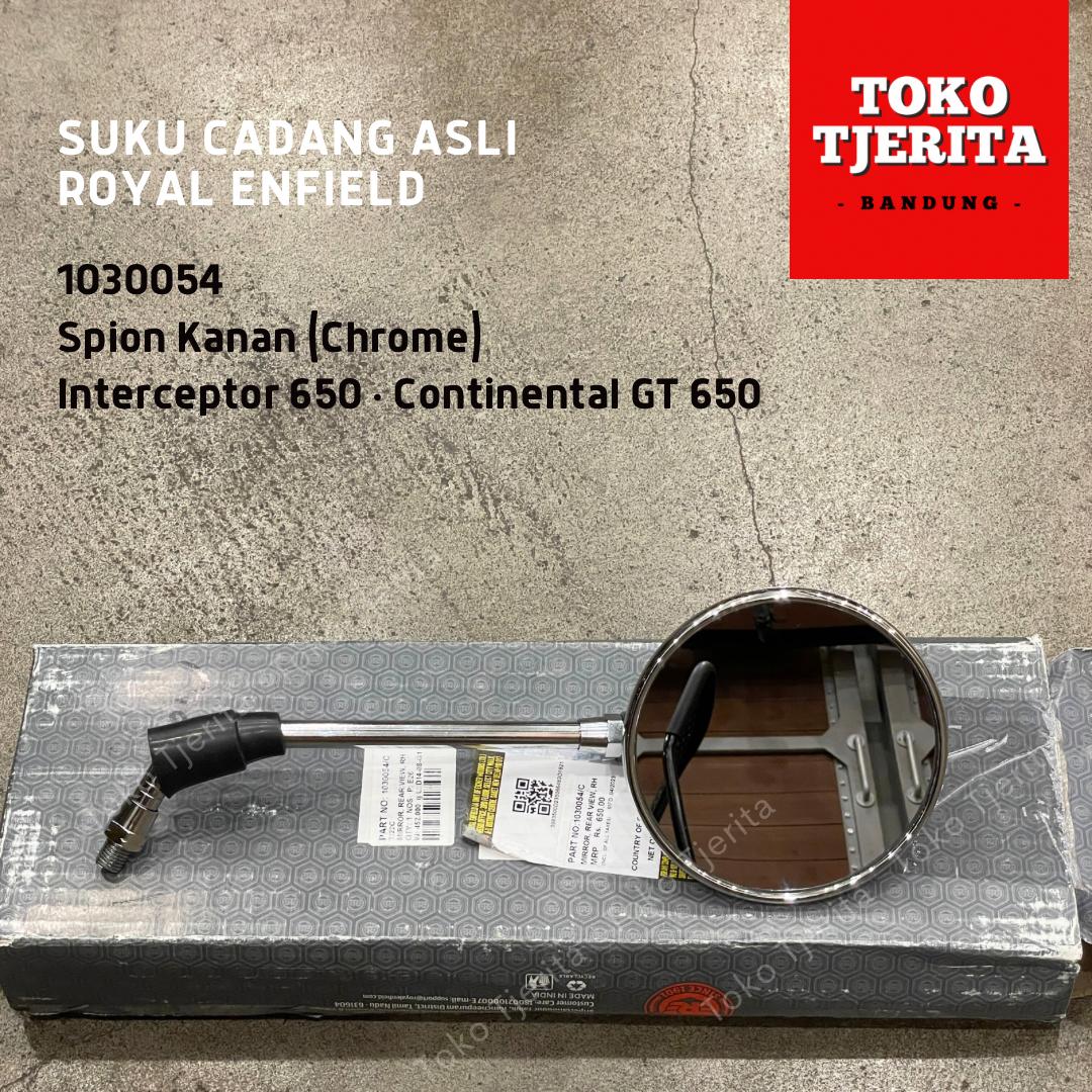 Spion Chrome (1 Buah) Interceptor Continental GT 650 1030053 (Kiri) 1030054 (Kanan) - Royal Enfield ASLI