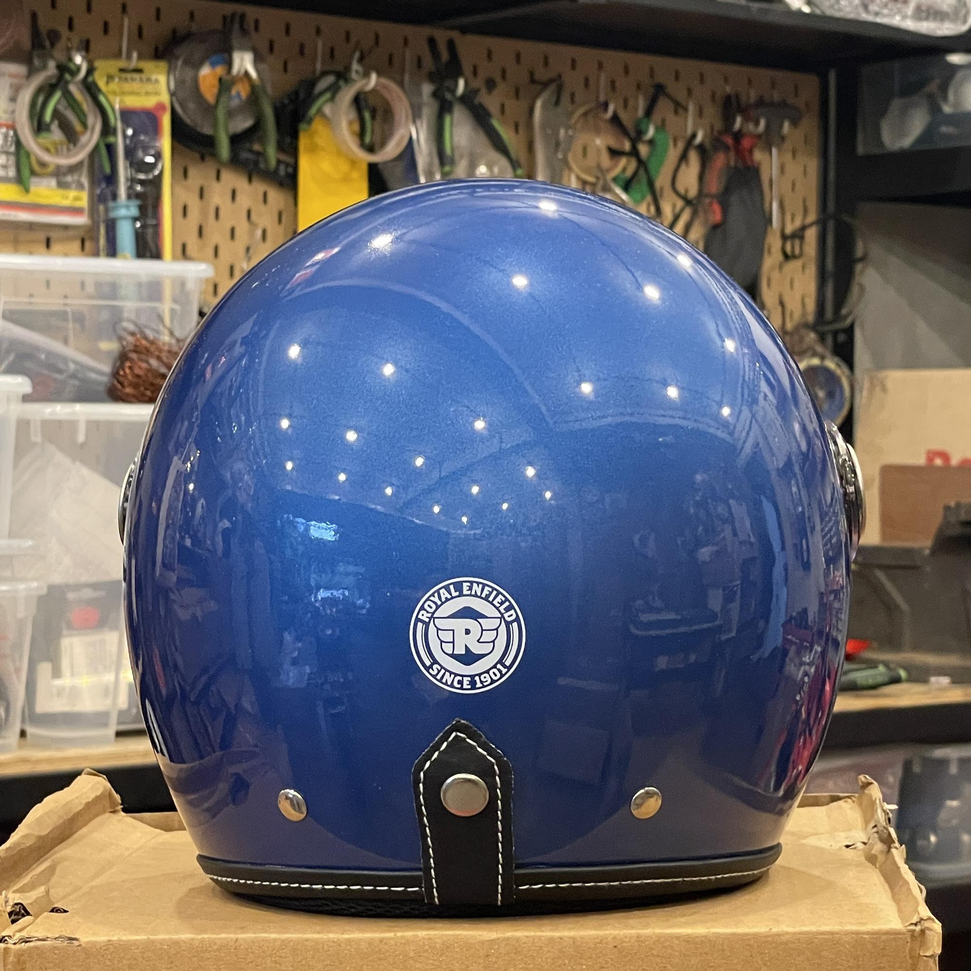 Helm Biru Royal Enfield ASLI - RRGHEI000036 HESS18008