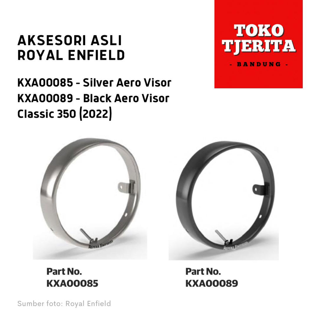 Aero Visor Classic 350 Silver KXA00085 Black KXA00089 - Royal Enfield