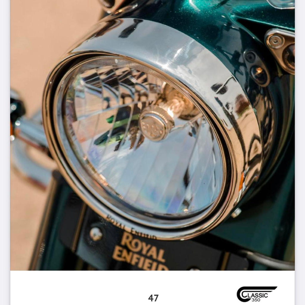 Aero Visor Classic 350 Silver KXA00085 Black KXA00089 - Royal Enfield