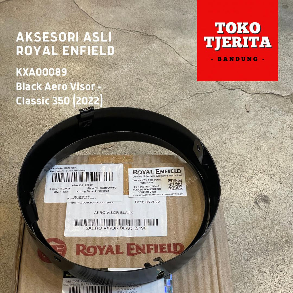 Aero Visor Classic 350 Silver KXA00085 Black KXA00089 - Royal Enfield