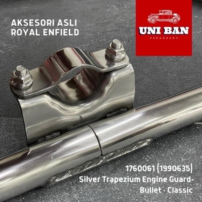 Silver Trapezium Engine Guard Bullet Classic 350 500 1990635 - Royal Enfield ASLI