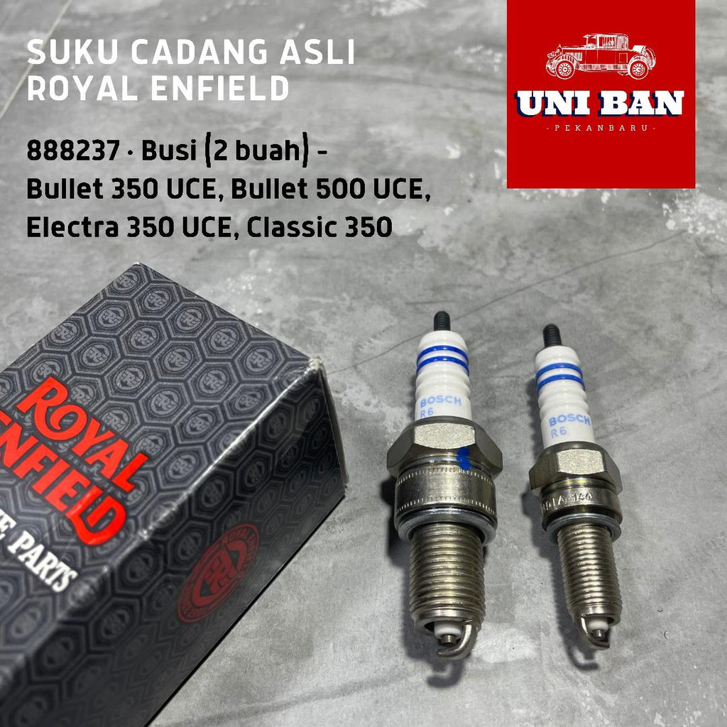 Busi (2 Buah) Bullet Classic Karburator 888237 Royal Enfield ASLI