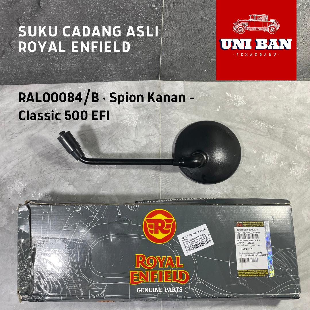 Spion Hitam Classic 500 Bullet Classic Reborn 350 RAL00084 (Kanan) atau RAL00085 (Kiri) - Royal Enfield ASLI