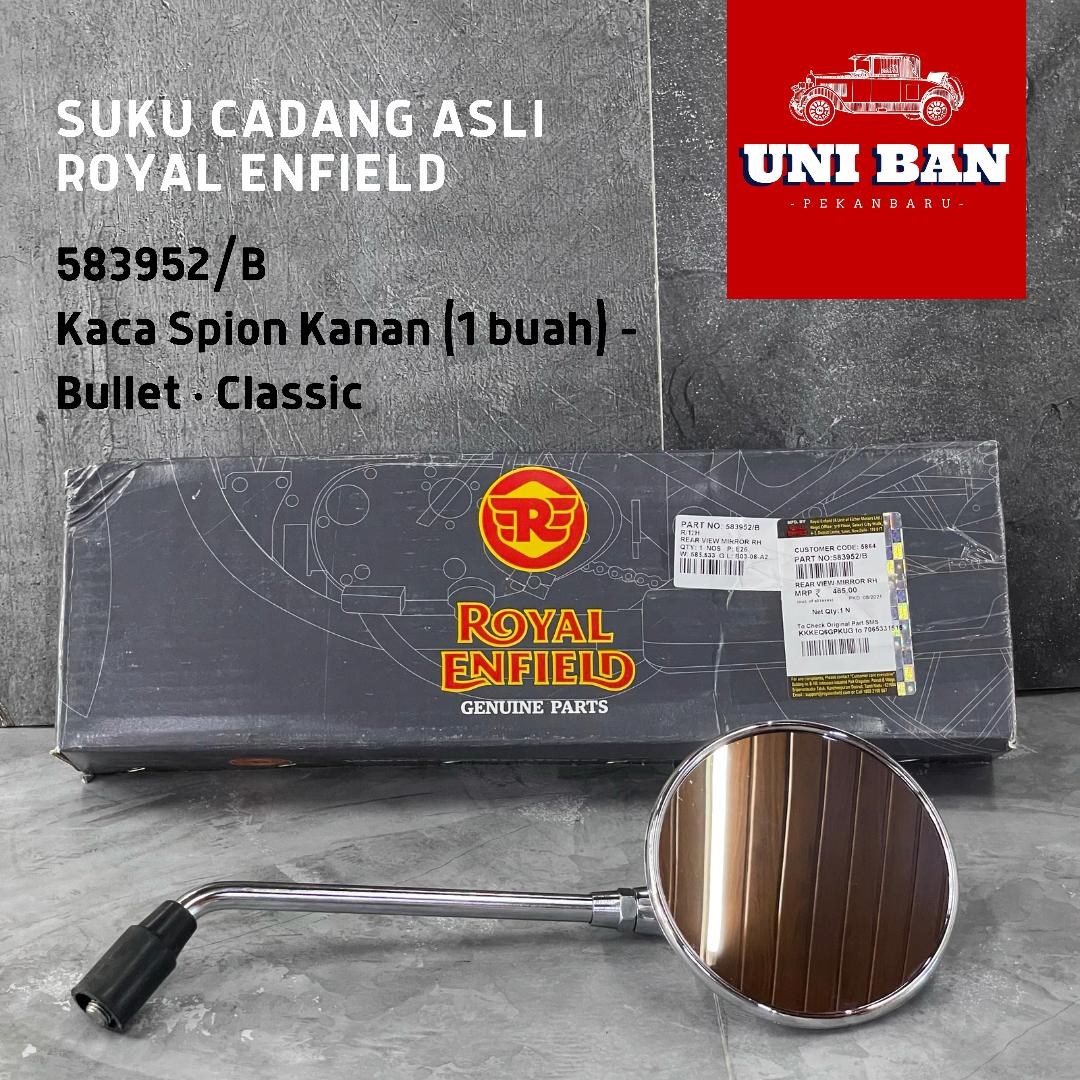 Spion Chrome (1 Buah) Classic Bullet 583952 (Kanan) atau 583953 (Kiri) - Royal Enfield ASLI