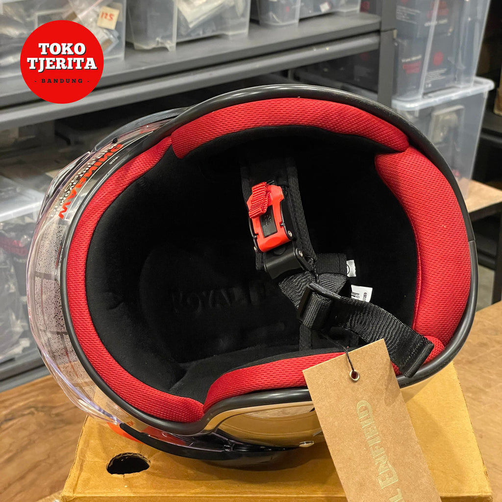 Helm Chrome Red XL KECIL RRGHEA220269 - Royal Enfield ASLI