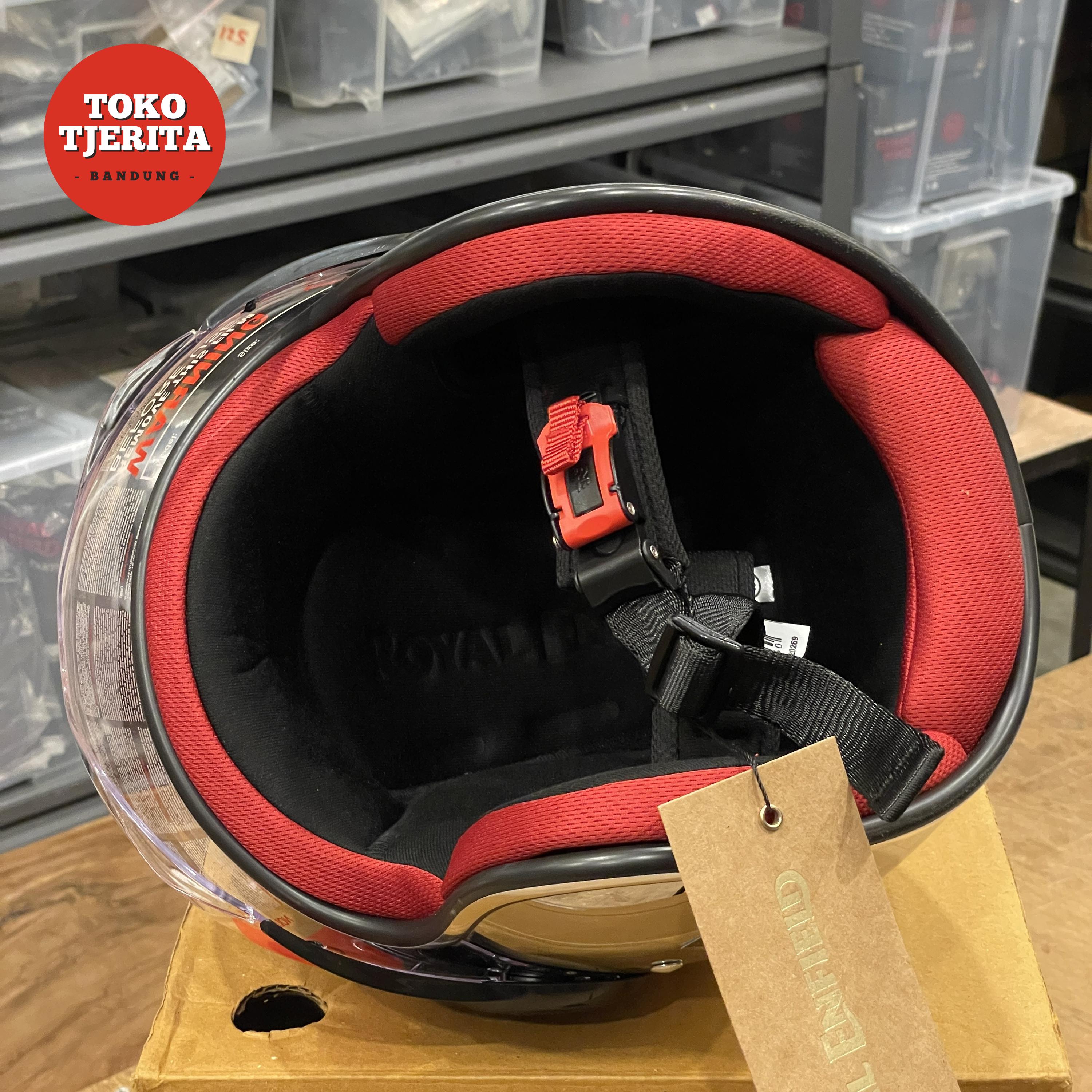 Helm Chrome Red XL KECIL RRGHEA220269 - Royal Enfield ASLI