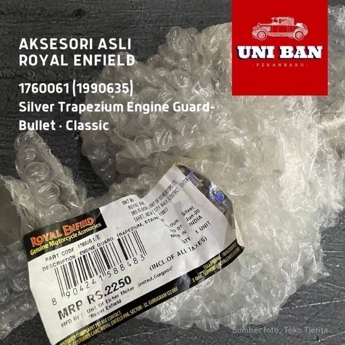 Silver Trapezium Engine Guard Bullet Classic 350 500 1990635 - Royal Enfield ASLI