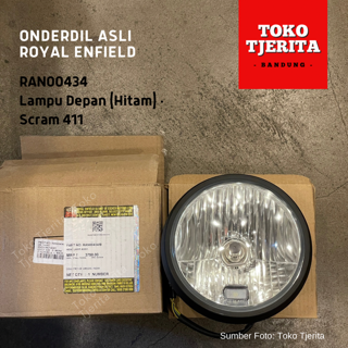 Lampu Depan LED (Hitam) Scram 411 RAN00434 - Royal Enfield ASLI
