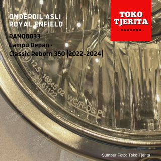 Lampu Depan Chrome Classic Reborn 350 (2022-2024) RAN00033 - Royal Enfield ASLI