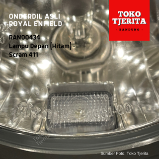 Lampu Depan LED (Hitam) Scram 411 RAN00434 - Royal Enfield ASLI