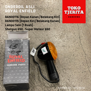 Lampu Sein Hitam (1 Buah) Super Meteor 650 - Royal Enfield ASLI