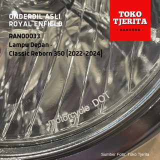Lampu Depan Chrome Classic Reborn 350 (2022-2024) RAN00033 - Royal Enfield ASLI