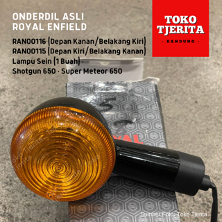 Lampu Sein Hitam (1 Buah) Super Meteor 650 - Royal Enfield ASLI