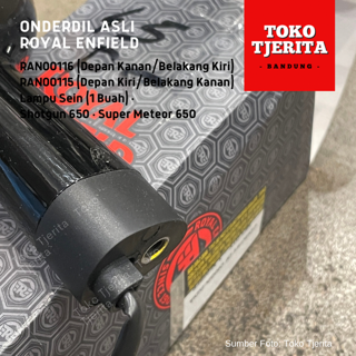 Lampu Sein Hitam (1 Buah) Super Meteor 650 - Royal Enfield ASLI