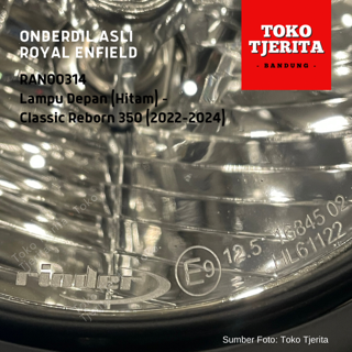 Lampu Depan Hitam Classic Reborn 350 (2022-2024) RAN00314 - Royal Enfield ASLI