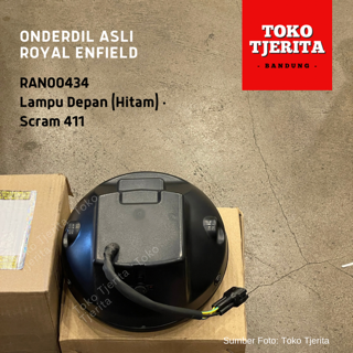 Lampu Depan LED (Hitam) Scram 411 RAN00434 - Royal Enfield ASLI