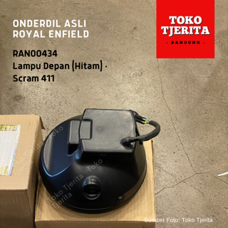 Lampu Depan LED (Hitam) Scram 411 RAN00434 - Royal Enfield ASLI