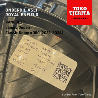 Lampu Depan Chrome Classic Reborn 350 (2022-2024) RAN00033 - Royal Enfield ASLI