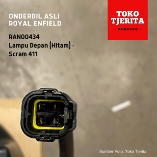 Lampu Depan LED (Hitam) Scram 411 RAN00434 - Royal Enfield ASLI