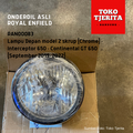 Lampu Depan (Chrome) RAN00083 Model Dua Skrup Interceptor 650, Continental GT 650 (Sep 2019 - 2022) - Royal Enfield ASLI