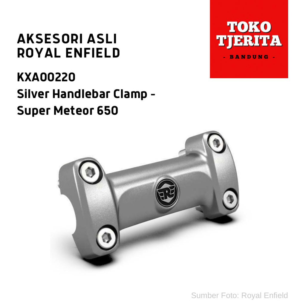 Silver Handlebar Clamp Super Meteor 650 KXA00220 - Royal Enfield ASLI