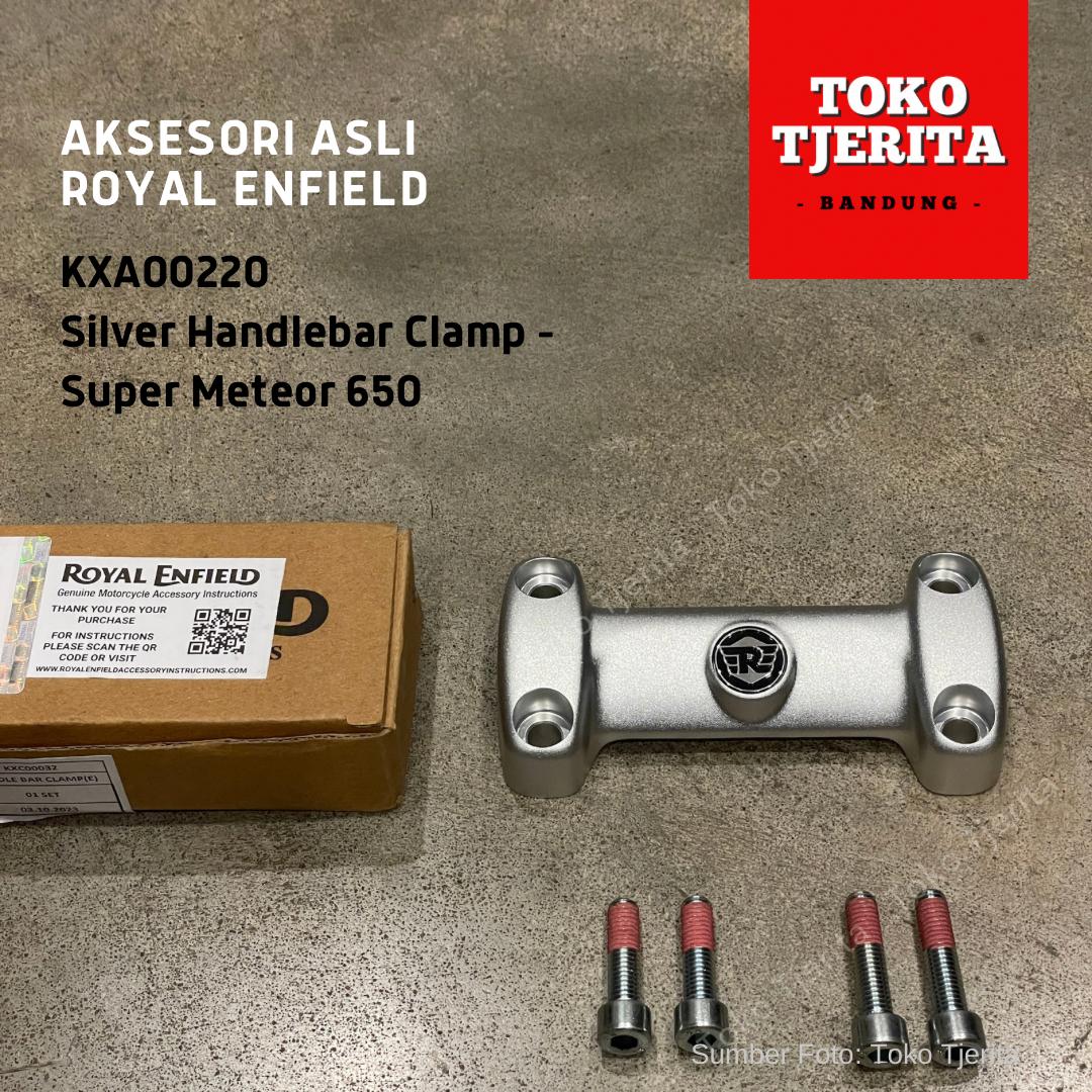 Silver Handlebar Clamp Super Meteor 650 KXA00220 - Royal Enfield ASLI