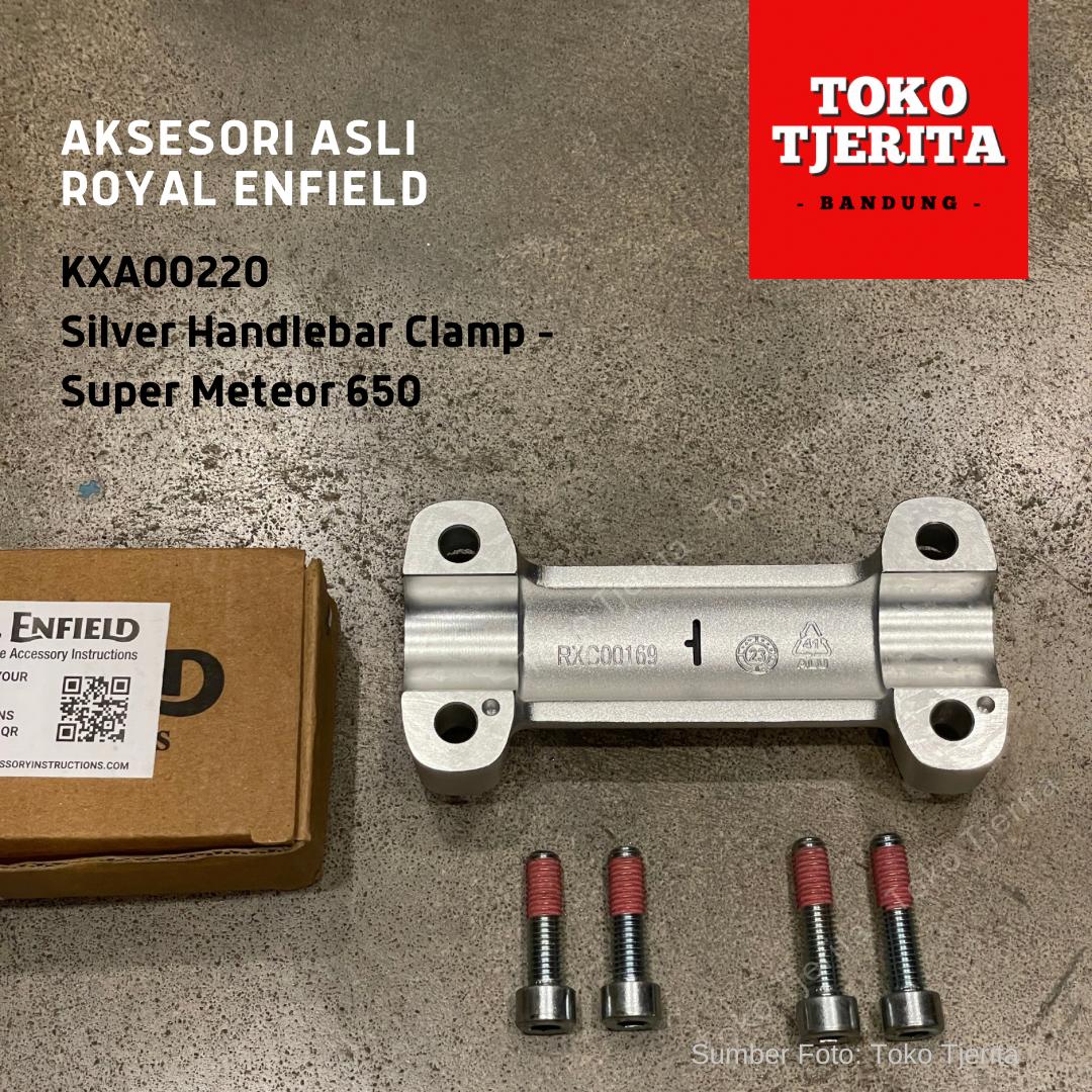 Silver Handlebar Clamp Super Meteor 650 KXA00220 - Royal Enfield ASLI