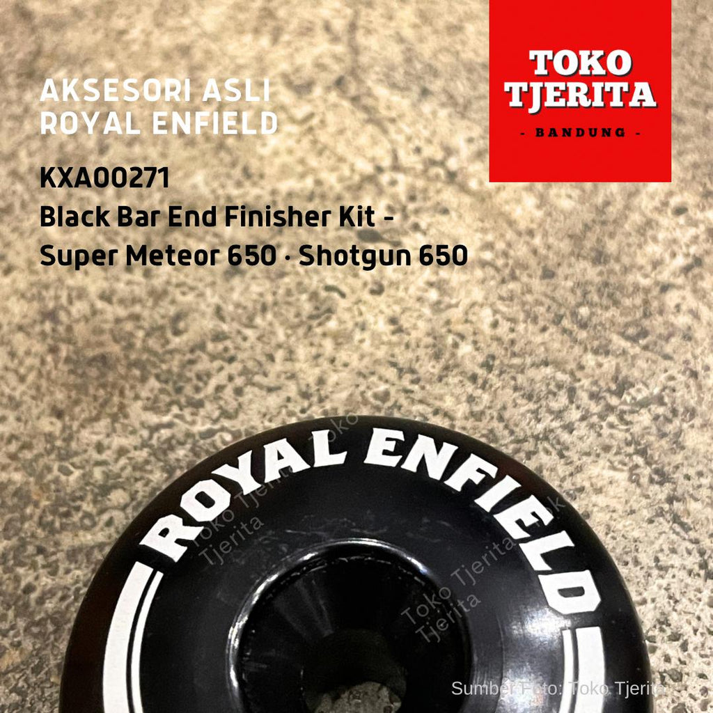 Black Bar End Finishers KXA00271 Super Meteor 650 - Royal Enfield ASLI